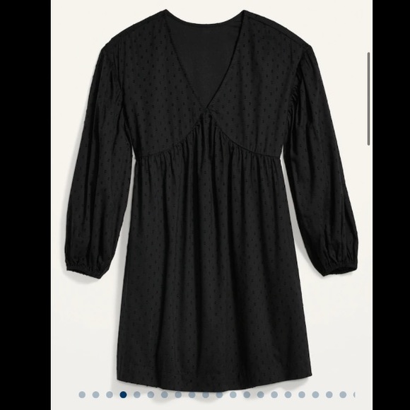 Old Navy Puff-Sleeve Clip-Dot Mini Swing Dress - Picture 3 of 5